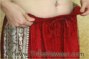 Tribe Nawaar's quick method to shorten salawaar, skirts, harem pants