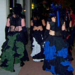 Tribe Nawaar's bustled skirt look for halloween
