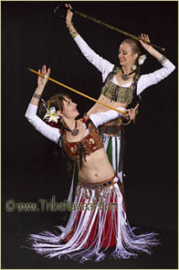 Tribe Nawaar's canes for Raqs Assaya (belly dance with cane)