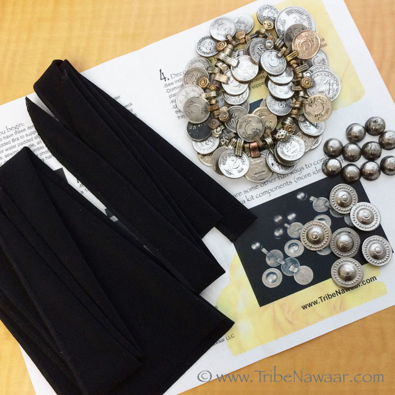 DIY Coin Bra Kit With Ring Ties