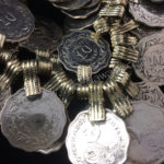 Scalloped Tribal Costume & Jewelry Making Coins from Tribe Nawaar, detail