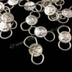Infinity jump rings for DIY tribal belly dance costuming and jewelry making from Tribe Nawaar (detail).