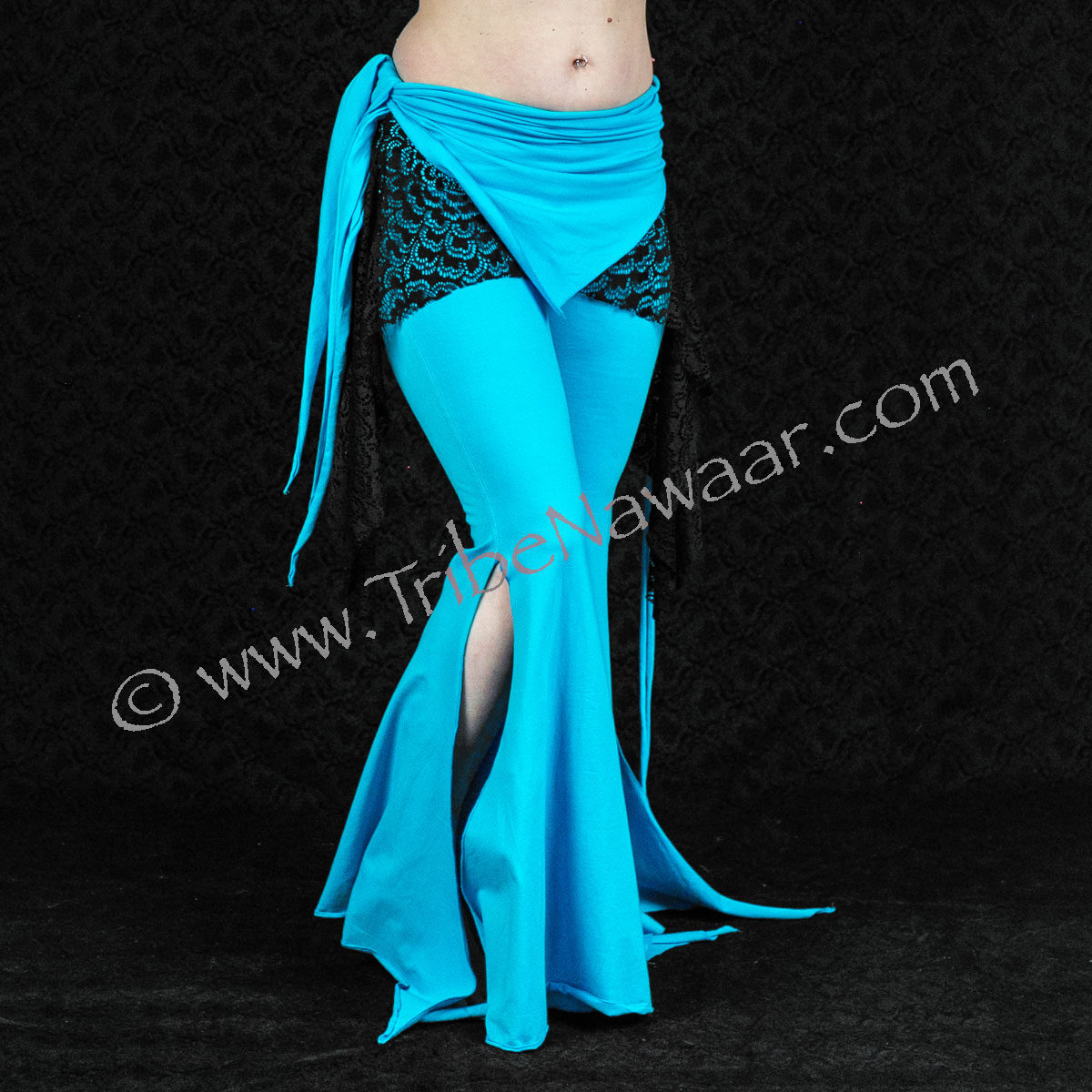 Tribe Nawaar's Aquamarine Sassy Pants, worn with a Rosehips Skirt
