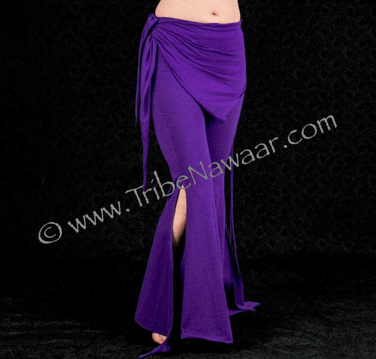 Purple Flared Leg Sassy Pants - Tribe Nawaar