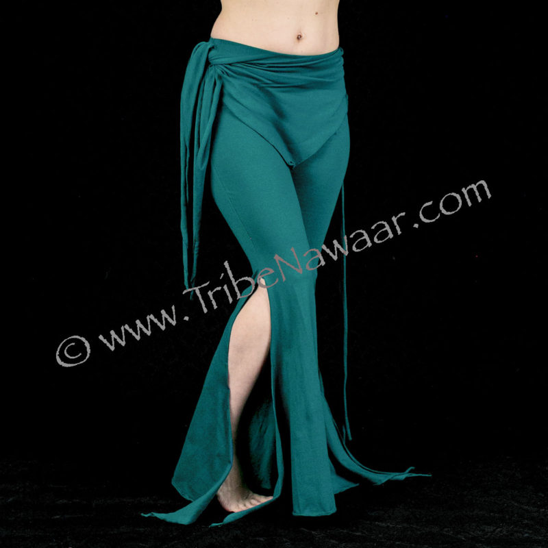 Teal Flared Leg Sassy Pants