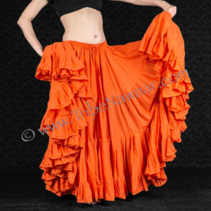 Tribe Nawaar's 25 Yard Orange Cupcake Skirt