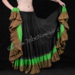 Wild Earth Skirt. 25 yard hand dip dyed cupcake skirt from Tribe Nawaar. Perfect for ATS belly dance costumes!
