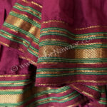 Wine lotus sari trim skirt available from The Nawaar Marketplace at www.TribeNawaar.com (trim detail)