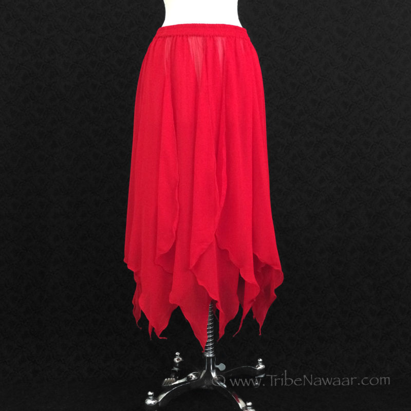 Red Petal Faerie Skirt