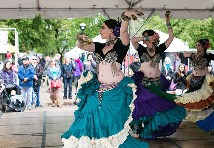 Tribe Nawaar performs at the Boulder Creek Festival, Memorial Day Weekend