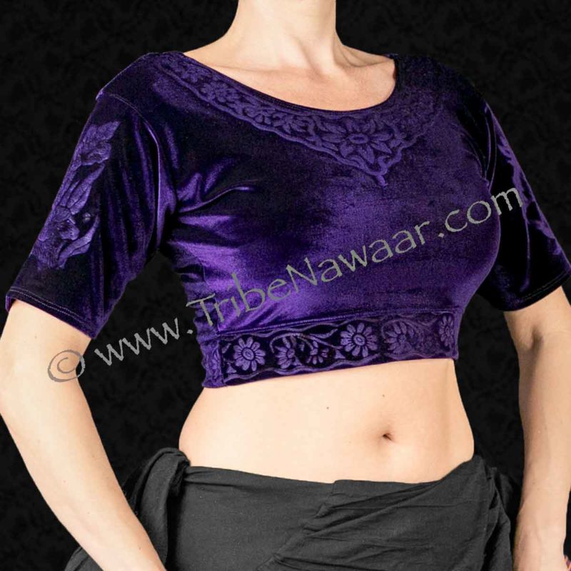 Purple Sutra Choli Top (Large & XL)