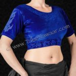 Royal blue sutra top from Tribe Nawaar