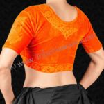 Tangerine sutra top from Tribe Nawaar, back view