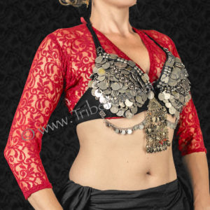 Red Lace Choli Top