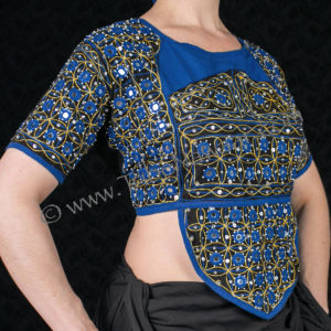 Blue Rajasthani Choli Top