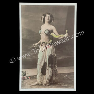 Vintage Belly Dancer & Snake Art Print