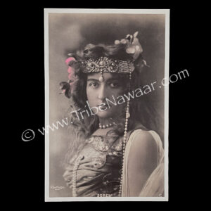 Pearl Jeweled Headdress Beauty Art Print