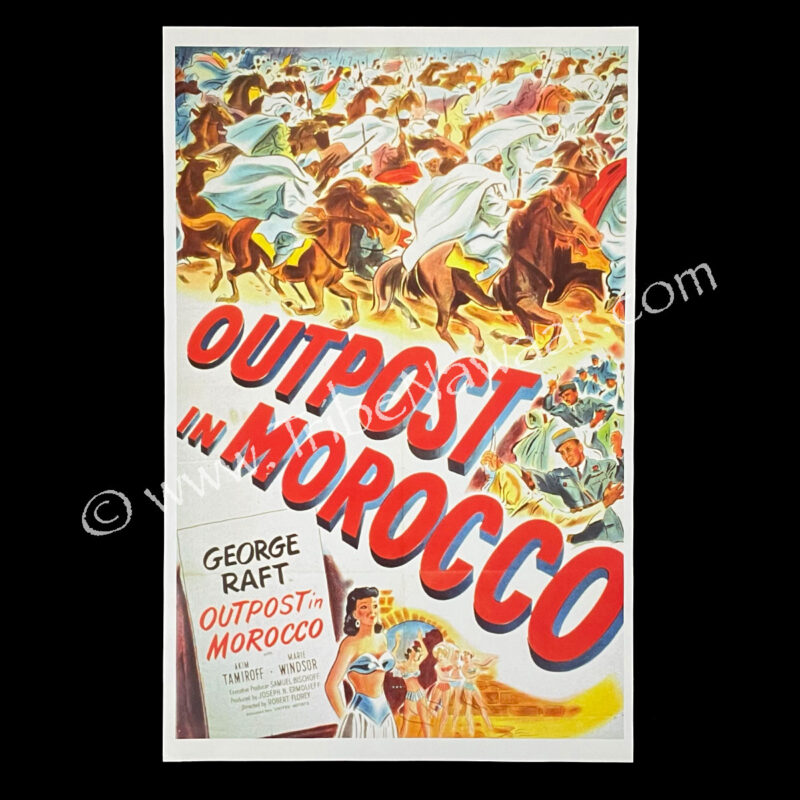 Outpost In Morocco Classic Movie Poster
