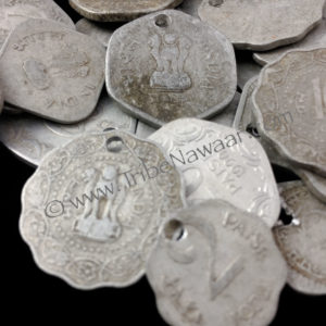More About Our Lightweight East Indian Costume & Jewelry Making Coins from Tribe Nawaar, detail