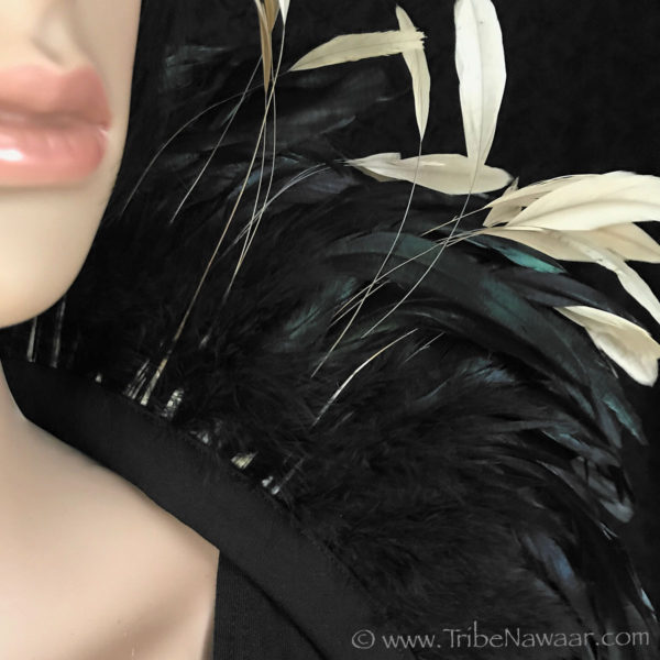 Natural Queen Theatrical Feather Collar