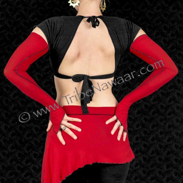 Phoenix Red Gaia Sleeves With Black Accents