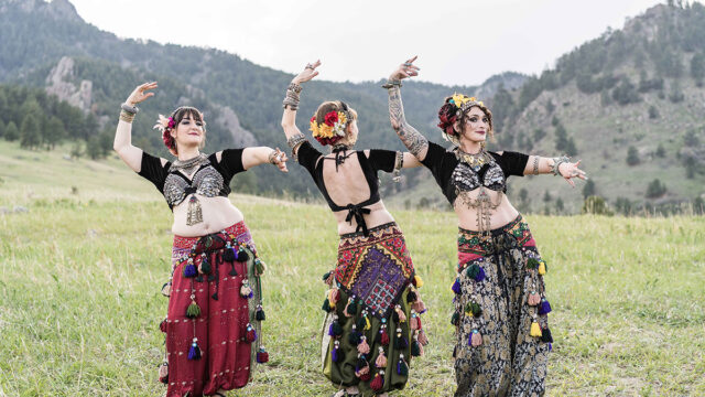 Professional troupe belly dance classes in Boulder, Colorado with The Nawaar Dance Company at www.TribeNawaar.com