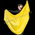 Tribe Nawaar's yellow 100% silk dancing veil