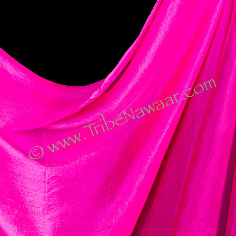 Pink Rectangular Economy Silk Veil
