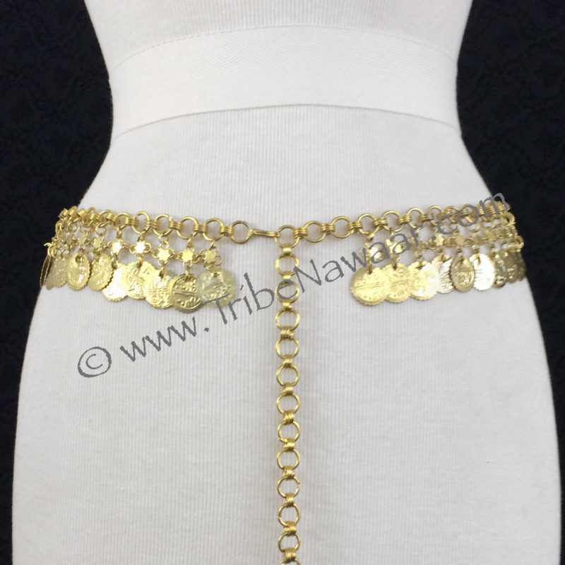 Gold Coin Belly Dance Costume Belt