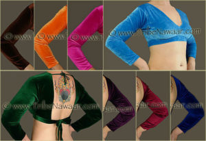 Velvet choli tops from Tribe Nawaar, perfect for tribal style belly dance