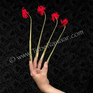 XL Gold Dancing Fingers With Poms