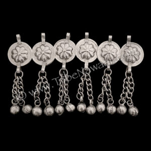 Flower Tabs With Chain Drops, Pack of 6