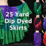 New 25 yard dip dyed tribal belly dance skirts from Tribe Nawaar, 2019 with text