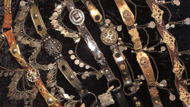 New leather belts & headbands now available thru Tribe Nawaar