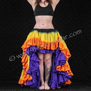 Tribe Nawaar's 'Moulin' ATS skirt tucking how to guide. Learn to create different look with your tribal belly dance skirt!