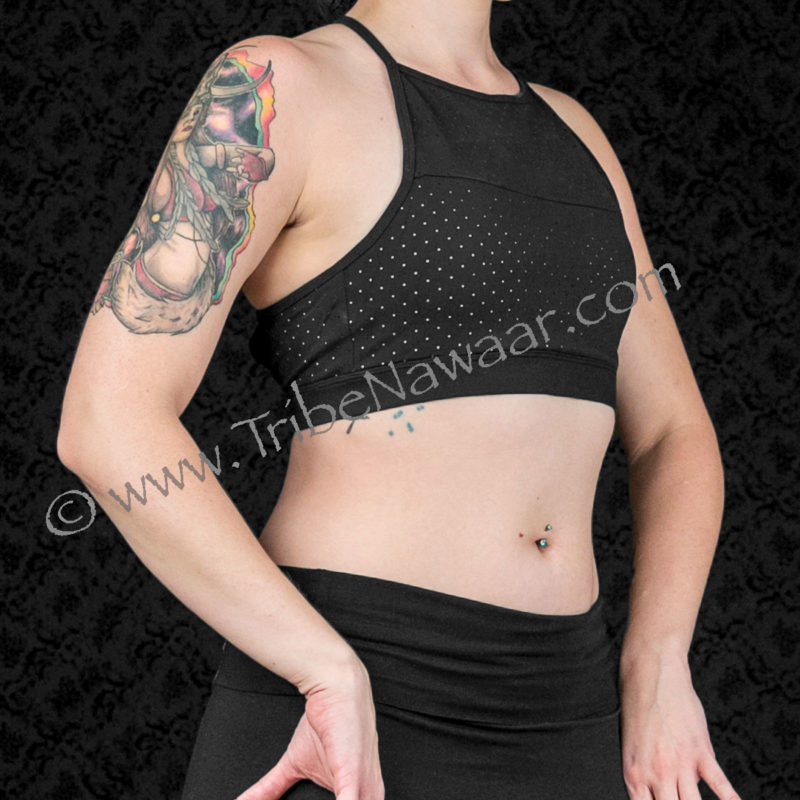 Laser Cut Diamond Fitness Top With T-Back