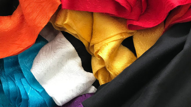 Ribbon trim skirts from Tribe Nawaar.. a rainbow of fun colors for all your dance needs!