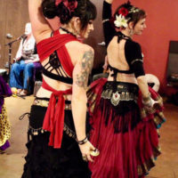 Tribe Nawaar dancing at the Boulder hafla with the Alexandria Ensemble