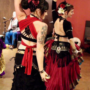 Tribe Nawaar dancing at the Boulder hafla with the Alexandria Ensemble