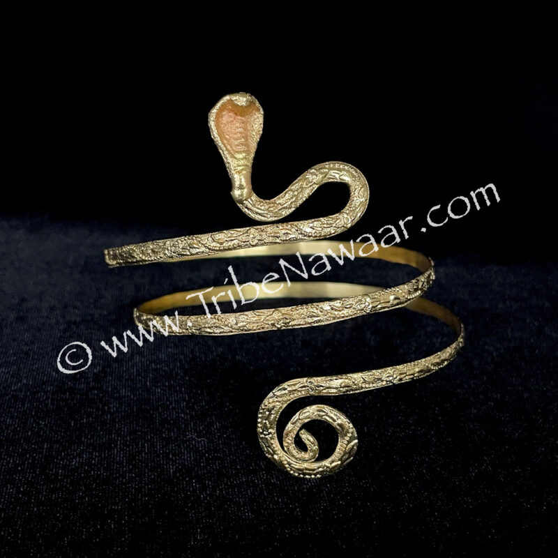Vintage Style Antique Gold Cobra Armband