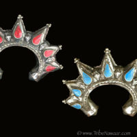 Spiked bracelets with stones-back in stock at Tribe Nawaar