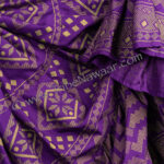 Violet & gold assuit block print skirt- 35 yard belly dance skirt from Tribe Nawaar, fabric detail