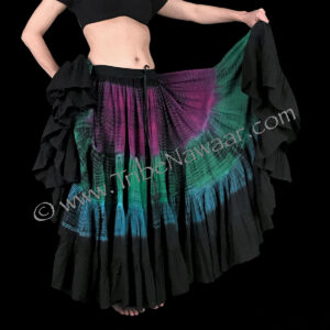 25 yard multicolored tie dyed skirt from Tribe Nawaar