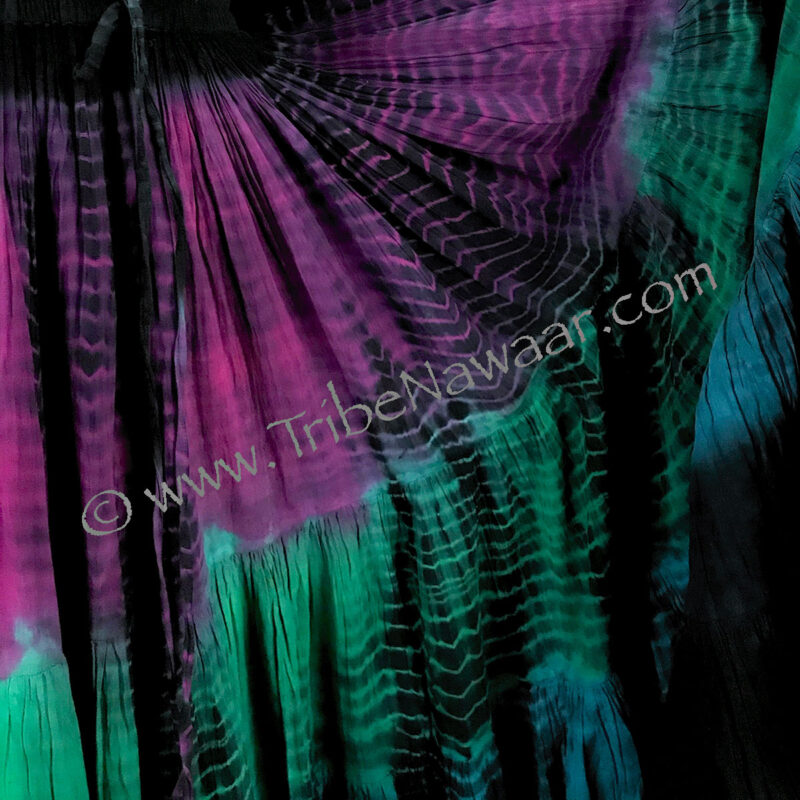 25 Yard Multicolored Tie Dyed Skirt