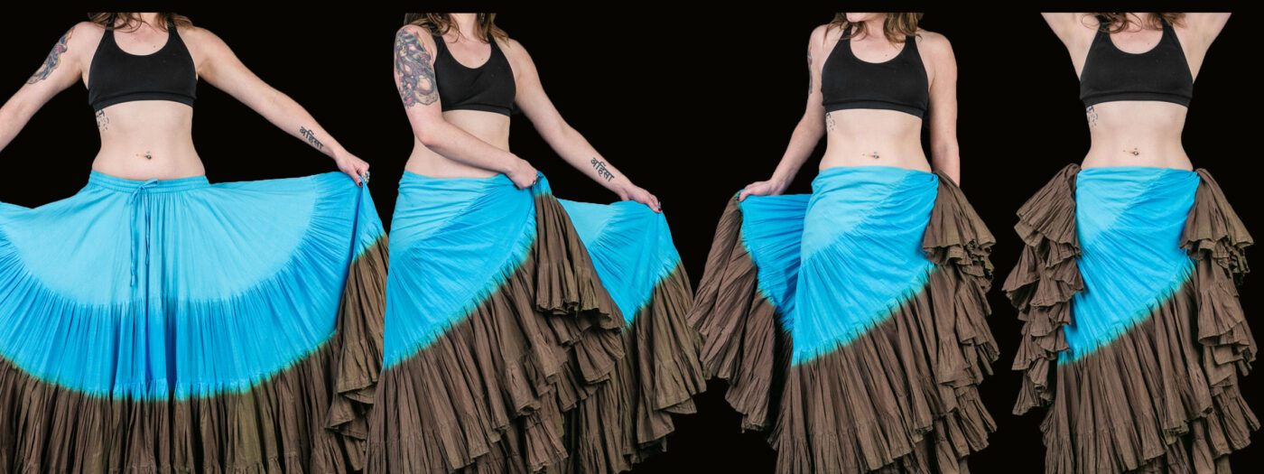 Skirt Tucking: How to tuck your belly dance skirt to get a variety of looks from just one skirt!