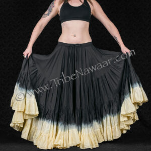 How to tuck your belly dance skirt into a ballet tutu skirt from Tribe Nawaar, step 1