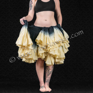 How to tuck your belly dance skirt into a ballet tutu skirt from Tribe Nawaar, step 5