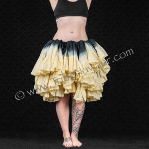 How to tuck your belly dance skirt into a ballet tutu skirt from Tribe Nawaar, front view