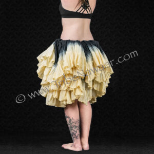 How to tuck your belly dance skirt into a ballet tutu skirt from Tribe Nawaar, back view