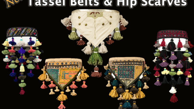 New tassel belts & tasseled hip scarves from Tribe Nawaar